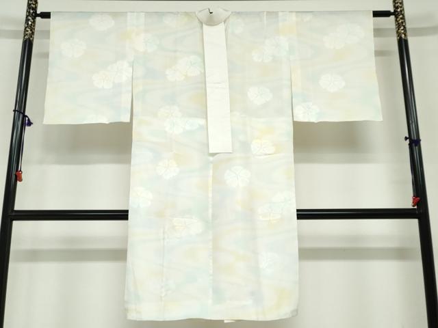 平和屋着物●長襦袢 単衣 撫子地紋 暈し染め 正絹 逸品 DABF1745ud