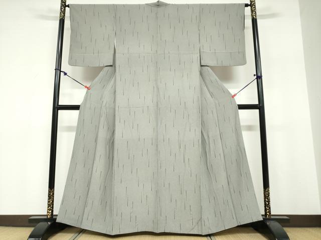 平和屋着物●江戸小紋 作家物 変わり縞 正絹 逸品 DABF1755ud