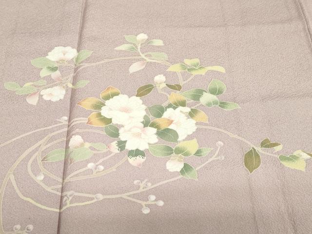 平和屋着物●京加賀友禅 松本健一 訪問着 草花丸文 正絹 逸品 DABF1757ud