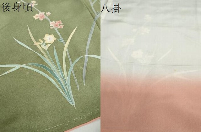平和屋着物●訪問着 友禅 花鳥文 正絹 逸品 未使用 DABF1770ud