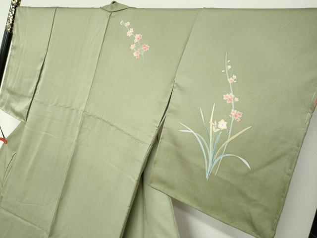平和屋着物●訪問着 友禅 花鳥文 正絹 逸品 未使用 DABF1770ud