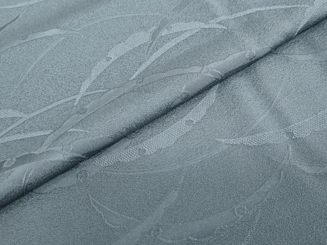 平和屋着物●上質な色無地 雪芝地紋 錆鉄御納戸色 正絹 逸品 DABF1777ud