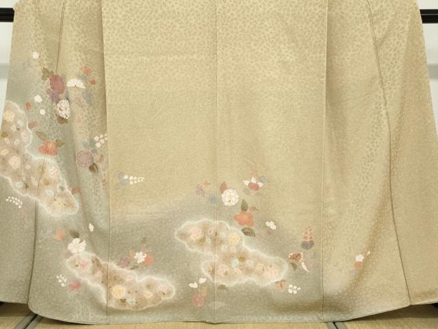平和屋着物●訪問着 辻が花 暈し染め 金彩 正絹 逸品 DABF1796ud