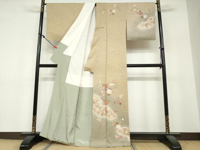 平和屋着物●訪問着 辻が花 暈し染め 金彩 正絹 逸品 DABF1796ud