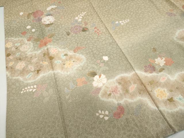 平和屋着物●訪問着 辻が花 暈し染め 金彩 正絹 逸品 DABF1796ud