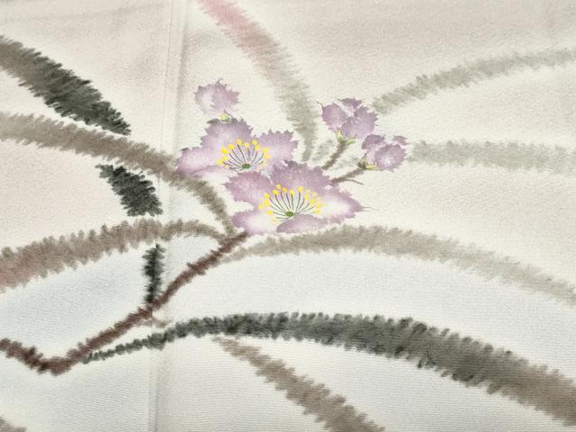 平和屋着物●染織界の匠 村松祥三 訪問着 枝花文 やまと誂製 正絹 逸品 未使用 DABF1797ud