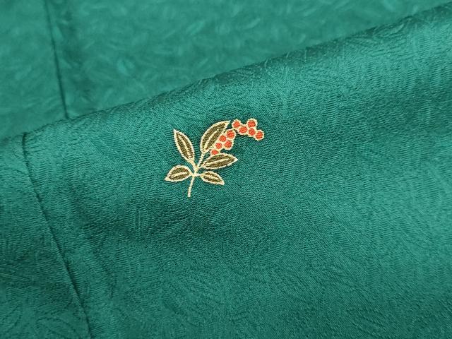 平和屋着物●上質な小紋 南天文 金彩 正絹 逸品 DABF1805ud