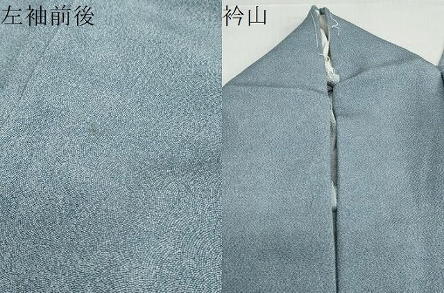 平和屋着物●江戸小紋 作家物 鮫小紋柄 鬼しぼ縮緬 正絹 逸品 DABF1832ud