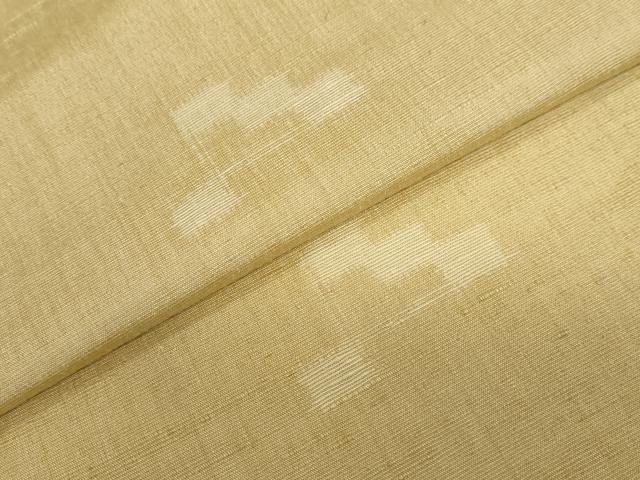 平和屋着物▽上質な紬 単衣 抽象文様 正絹 逸品 DABF1839ud