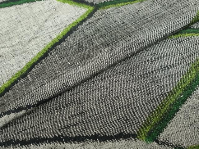 平和屋着物▽上質な紬 単衣 切嵌文 正絹 逸品 DABF1857ud