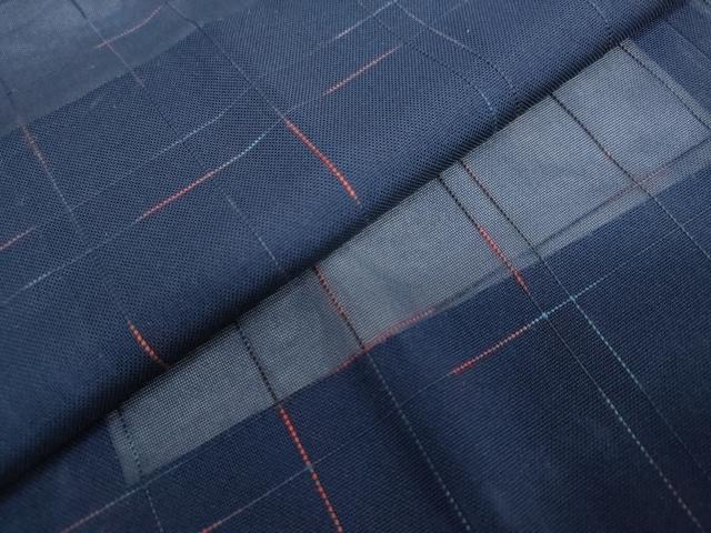 平和屋着物▽道行コート スリーシーズン 春夏秋 塵除け 変わり格子文 正絹 逸品 DABF1866ud