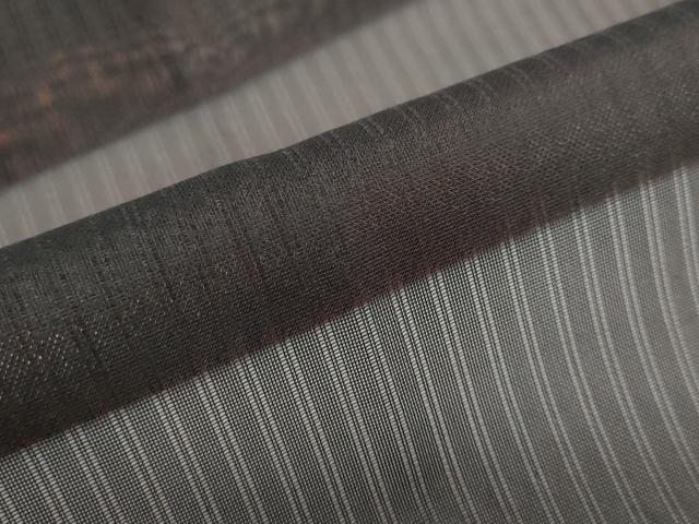 平和屋着物▽道行コート スリーシーズン 春夏秋 塵除け 二重紗 縞 正絹 逸品 DABF1867ud