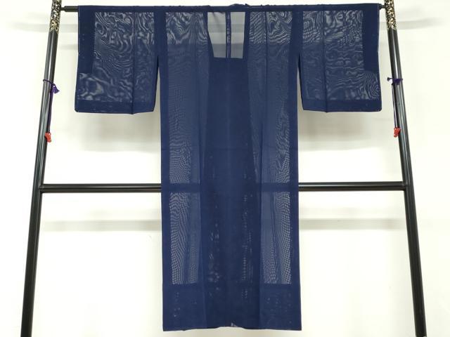 平和屋着物▽道行コート スリーシーズン 春夏秋 塵除け 二重紗 縞 正絹 逸品 DABF1869ud