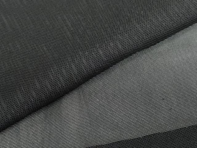平和屋着物▽道行コート スリーシーズン 春夏秋 塵除け 二重紗 縞 黒地 正絹 逸品 DABF1871ud