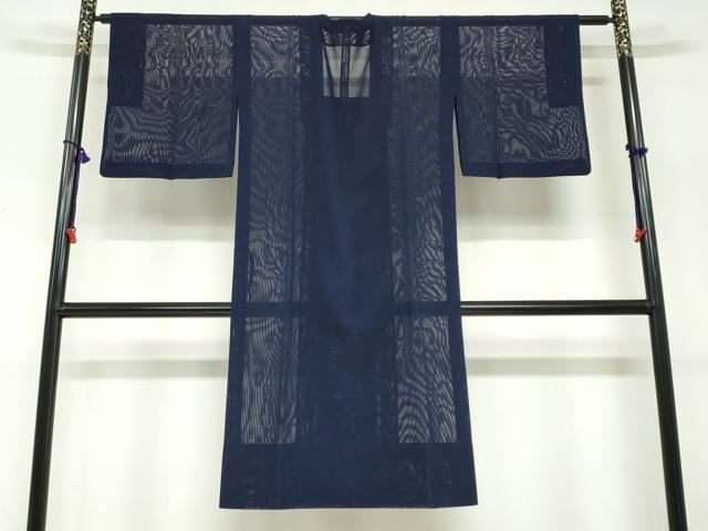 平和屋着物▽道行コート スリーシーズン 春夏秋 塵除け 二重紗 変わり縞 正絹 逸品 DABF1880ud