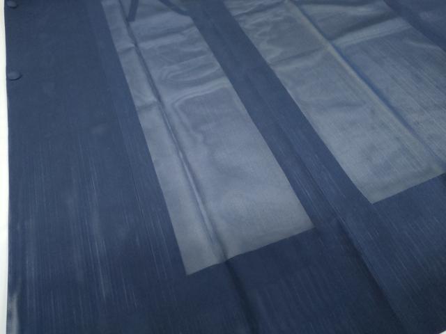 平和屋着物▽道行コート スリーシーズン 春夏秋 塵除け 二重紗 変わり縞 正絹 逸品 DABF1880ud