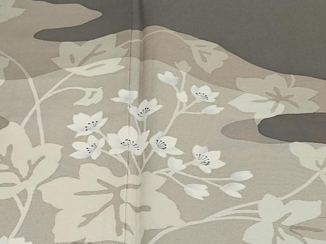 平和屋着物●訪問着 草花文 正絹 逸品 DABF1898ud