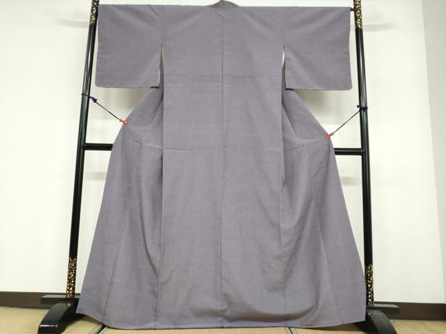 平和屋着物●上質なお召 抽象文様 正絹 逸品 DABF1902ud