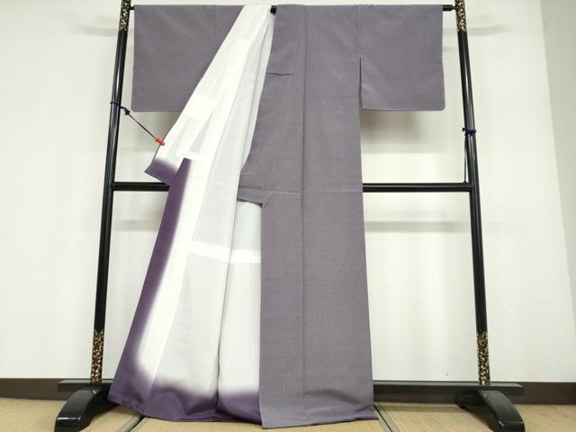 平和屋着物●上質なお召 抽象文様 正絹 逸品 DABF1902ud