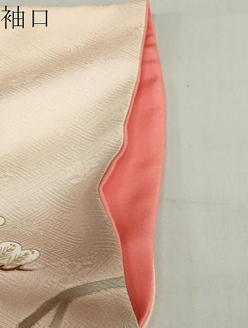 平和屋着物●訪問着 立波地紙草花文 暈し染め 金彩 正絹 逸品 DABF1916ud