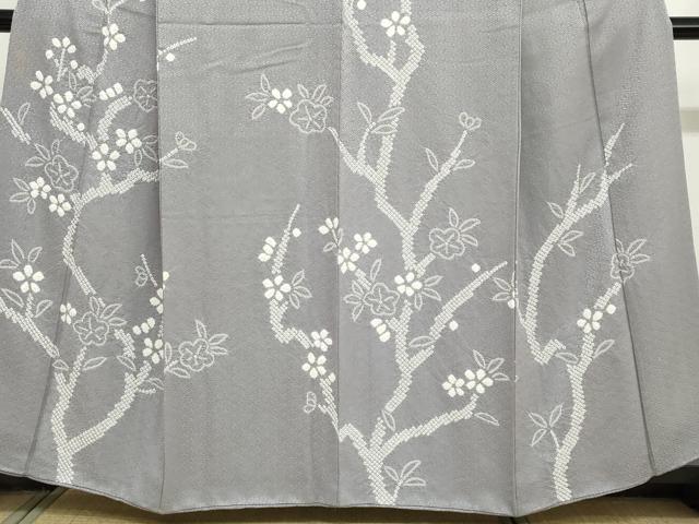 平和屋着物●訪問着 絞り 枝梅文 正絹 逸品 DABF1942ud