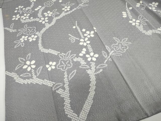 平和屋着物●訪問着 絞り 枝梅文 正絹 逸品 DABF1942ud