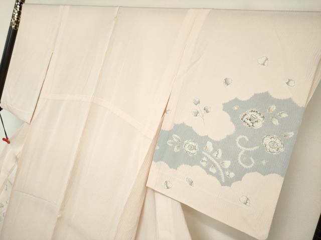 平和屋着物▽訪問着 単衣 絞り 辻が花 金糸 正絹 逸品 DABF1963ud