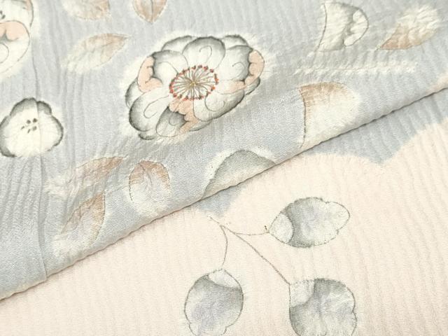 平和屋着物▽訪問着 単衣 絞り 辻が花 金糸 正絹 逸品 DABF1963ud