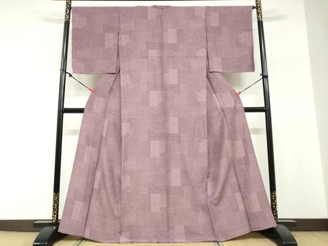 平和屋着物▽江戸小紋 単衣 作家物 吉祥柄 正絹 逸品 DABF1978ud