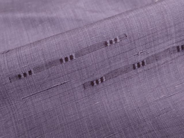 平和屋着物▽上質な紬 単衣 眼鏡織 正絹 逸品 DABF1984ud