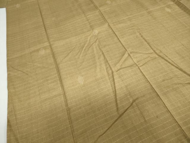 平和屋着物▽上質な紬 単衣 亀甲文 正絹 逸品 DABF1993ud