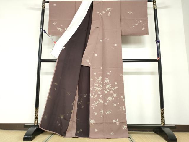 平和屋着物▽訪問着 単衣 作家物 宝尽くし草花文 正絹 逸品 未使用 DABF1994ud