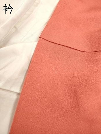 平和屋着物●ファッションデザイナー 花井幸子 色無地 銀朱色 ロング丈 正絹 逸品 DABF2264fe