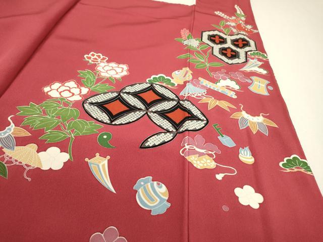 平和屋着物●豪華振袖 群れ鶴花車文 暈し染 金彩 正絹 逸品 DABF2265fe
