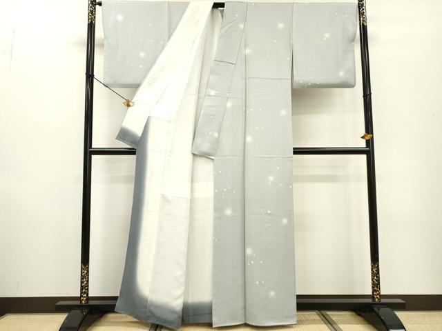 平和屋着物●上質な小紋 箔散らし 蛍暈し 金彩 正絹 逸品 DABF2275fe