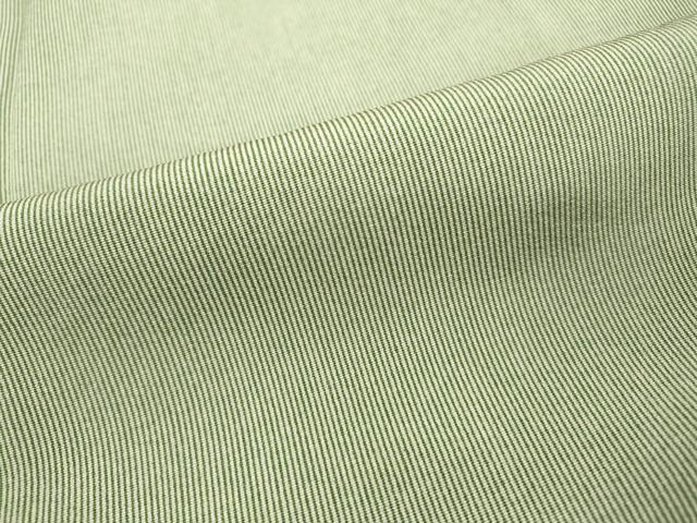 平和屋着物●鈴木秋治 江戸小紋 万筋 白色×老竹色 正絹 逸品 未使用 DABF2287fe
