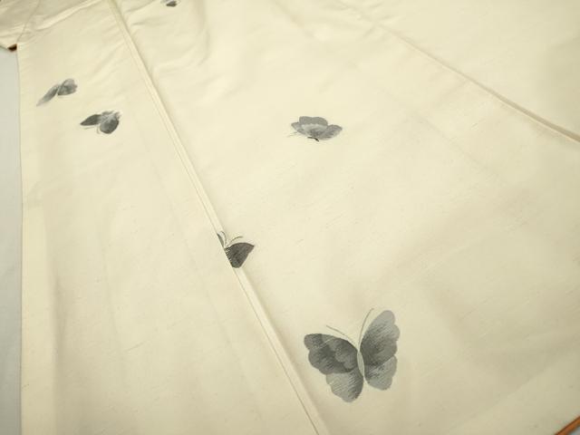 平和屋着物●京の名門・菱屋六右ェ門 紬 舞蝶文 正絹 逸品 DABF2300fe