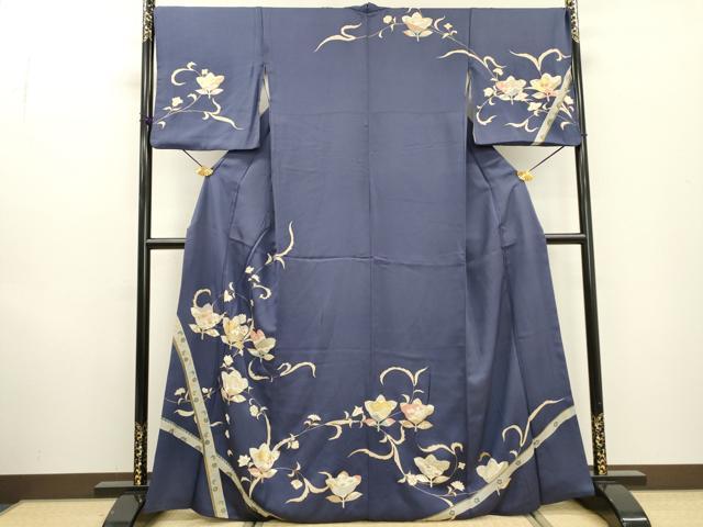 平和屋着物●訪問着 駒刺繍 橘花唐草文 金彩 正絹 逸品 DABF2304fe