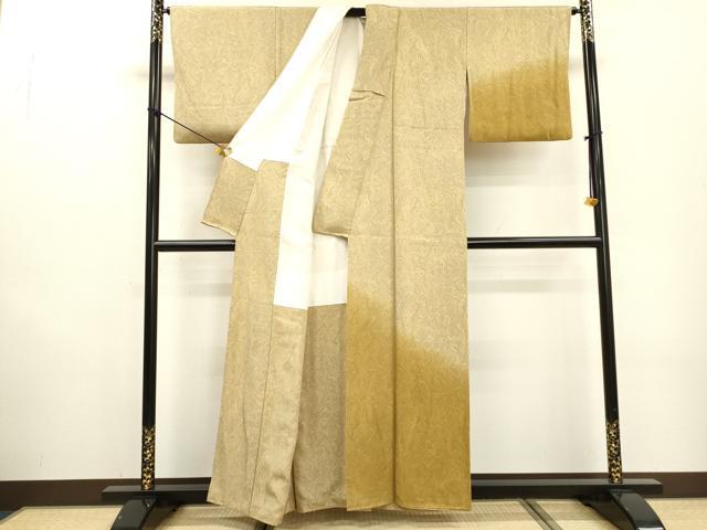 平和屋着物▼訪問着 墨流し文様 暈し染 正絹 逸品 DABF2379fe