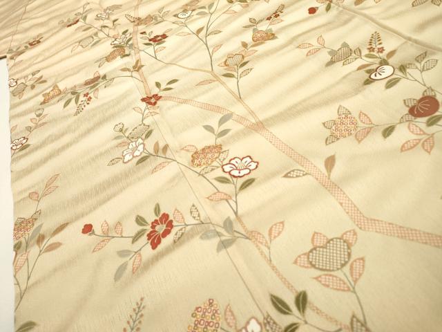 平和屋着物▼訪問着 駒刺繍 橘 暈し染 金彩 正絹 逸品 DABF2382fe