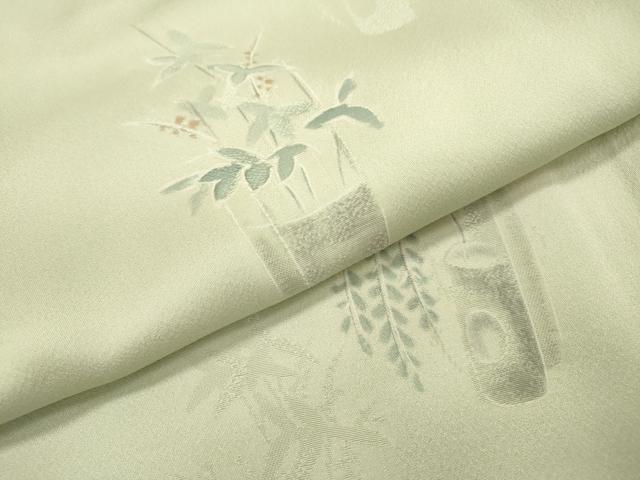 平和屋着物▼上質な小紋 地紋起こし 飾花文 暈し染 正絹 逸品 DABF2457fe