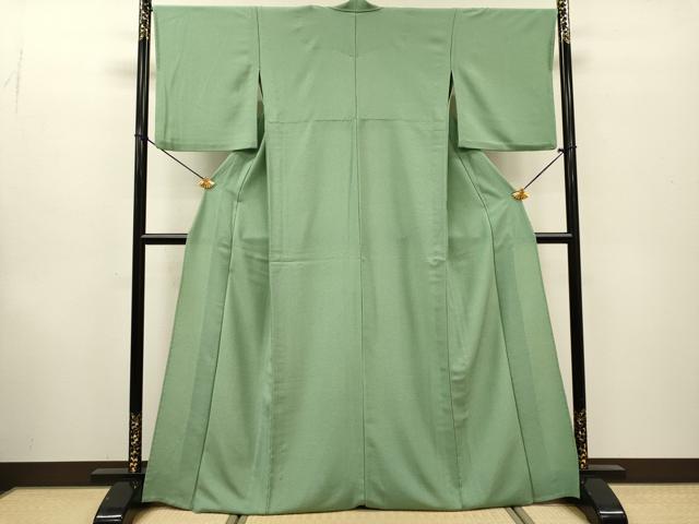 平和屋着物▽江戸小紋 単衣 舞葉文 正絹 逸品 DABF2525fe