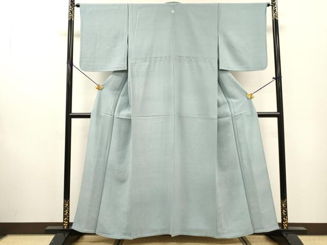 平和屋着物▽上質な色無地 単衣 秘色色 正絹 逸品 DABF2536fe