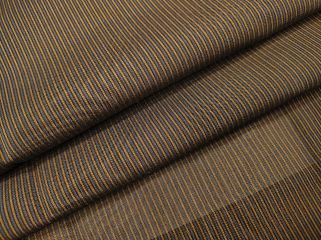 平和屋着物▽道行コート スリーシーズン 春夏秋 塵除け 縞 ロング丈 正絹 逸品 DABF2564fe