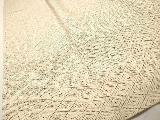 平和屋着物▽上質な小紋 単衣 菱文 正絹 逸品 DABF2669fe