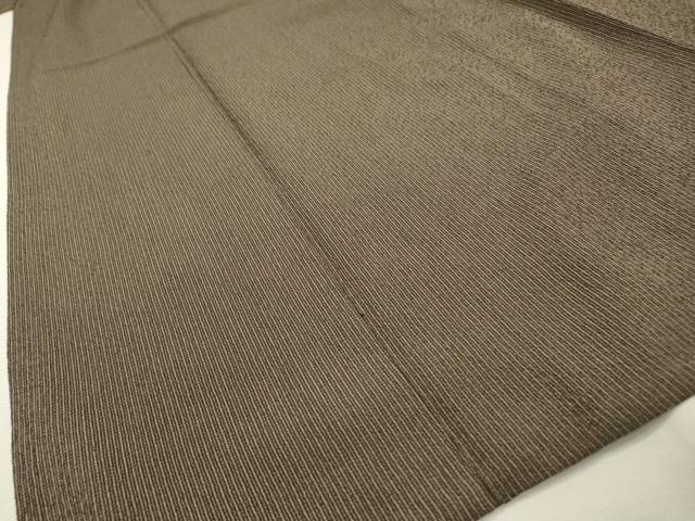 平和屋着物▽本塩沢 単衣 縞 正絹 逸品 DABF2683fe