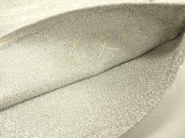 平和屋着物▼綴れ 六通柄袋帯 霞文様 銀糸 正絹 逸品 DABF2817fe