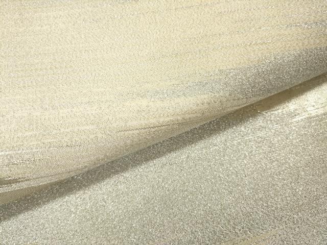 平和屋着物▼綴れ 六通柄袋帯 霞文様 銀糸 正絹 逸品 DABF2817fe