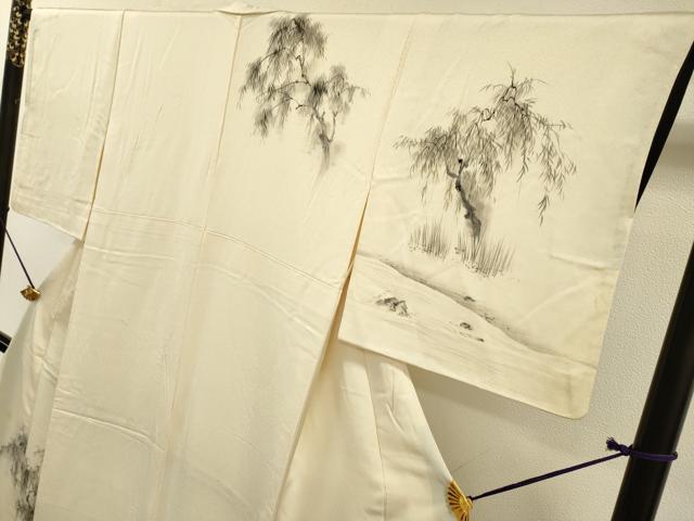 平和屋着物▼訪問着 手描き 人物風景 正絹 逸品 DABF2888fe