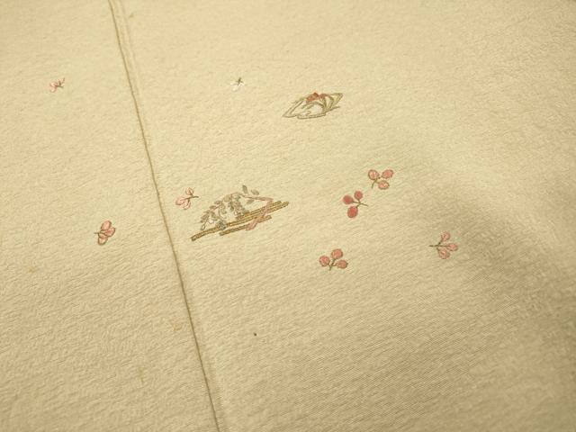 平和屋着物▼訪問着 総刺繍 舞花 金糸 正絹 逸品 DABF2889fe